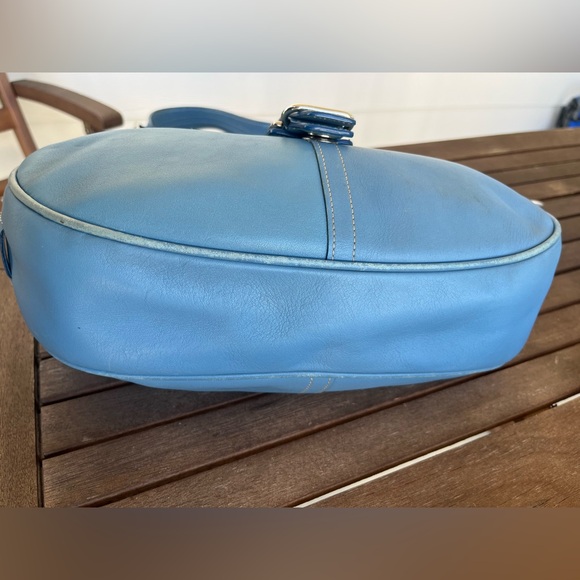 Coach blue hobo shoulder bag - Picture 7 of 8